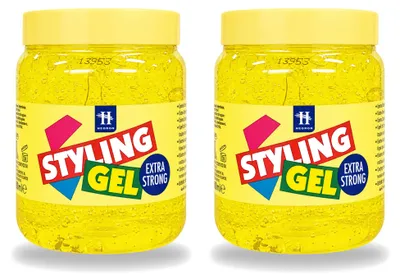 Productafbeelding van 2 x Hegron Styling Haargel Extra Sterk - 500 ml - Voordeelverpakking - 2 stuks