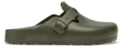 Produktbild von Birkenstock Boston Herren-Pantoletten in Grün – weite Passform