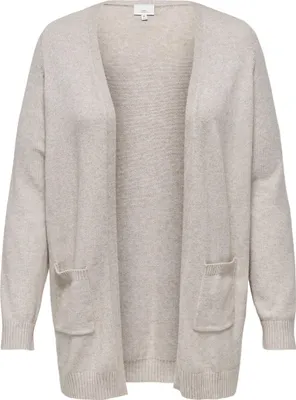 Produktbild von ONLY CARMAKOMA Langarm Strickjacke mit Taschen Plus Size Übergrößen Cardigan CARESLY Größe: 46-48