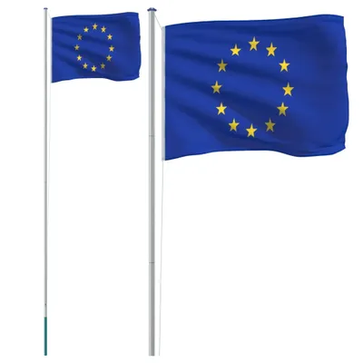 Immagine prodotto di vidaXL Bandiera europea con asta 6,08 m in alluminio