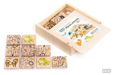 Produktbild von Bajo memo Tiere Lernspiel für Kinder - Memory Spiel