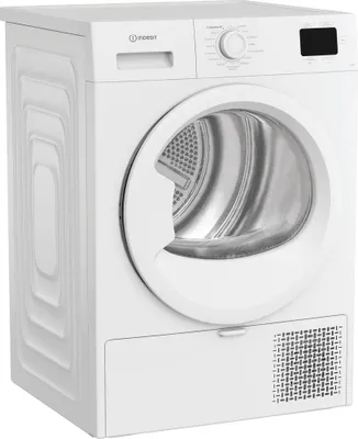 Produktbild von Indesit C YD 93D WW IT, Freistehend, Frontlader, Wärmepumpe, Weiß, Tasten, Drehregler, Rechts