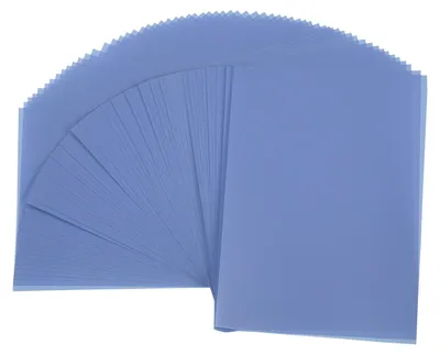 Perkamentpapier 27,9 x 21,6 cm, kornblumenblau, 80 Blatt, 100 g