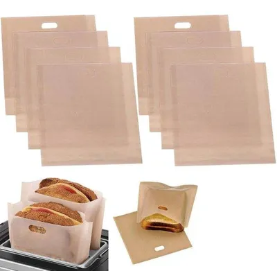 Produktbild von Hitzebeständige Toastbeutel 16x16,5cm, für Gebäck, Pizza, Käse, Hühnchen
