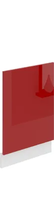 Image de Belini panneau frontal pour lave-vaisselle PO. Façade pour lave-vaisselle largeur 45 cm. Façade pour lave-vaisselle sans poignée, rouge brillant