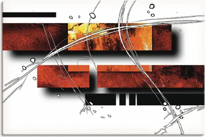 Produktbild von ARTland Leinwandbild Schöne Abstraktion XI Größe: 60x40 cm