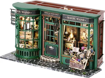 Produktbild von 3D-Puzzle DIY holz Miniaturhaus Modellbausatz Puppenhaus Magic Shop