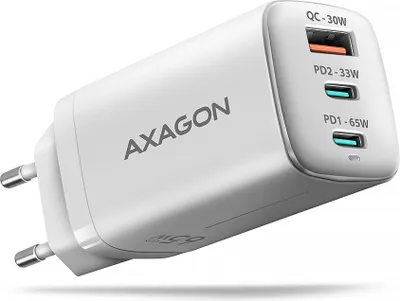 Zdjęcie produktu dla Axagon ACU-DPQ65W, Wewnętrzna, Prąd przemienny, 20 V, Biały