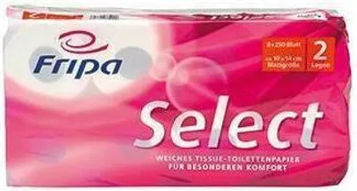 Immagine prodotto di Fripa carta igienica Select 1020806 2 veli bianca 8 rotoli/confezione.