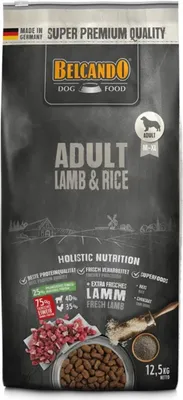 Image de Belcando Adult Lamb & Rice nourriture sèche pour chiens 12,5 kg