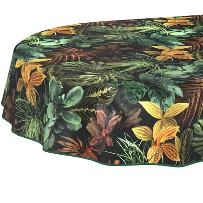 Produktbild von Waschbares Tischdecken aus Tischfolie mit Wasserabweisendem Lotus-Effekt 160 x 140 cm