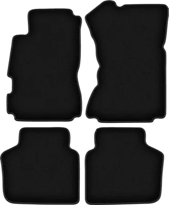 Produktbild von Wielganizator Velours-Autoteppiche – passend für Honda Legend II (Limousine, Bj. 1991-1996) –  schwarz, passgenau, mit Befestigungen set 4 Stk.