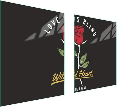 Immagine prodotto di Piastra Protettiva In Vetro Per Cuore 85X52 Rose