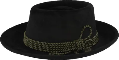 Velour-Hut Münchner Stadthut von Hut-Breiter in schwarz