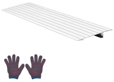 Obrázok produktu pre Rampa na prah dverí SucceBuy z hliníkovej zliatiny, 196 x 864 x 26 mm, nosnosť až 360 kg, rampa na domáce schody vhodná pre invalidné vozíky, skútre, chodítka, bicykle a trojkolky