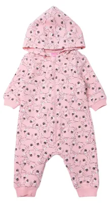 Produktbild von Baby Strampler – Größe 86 (12–18 Monate) – Hellrosa – Komplett zu öffnen – 100% Baumwolle – Hoher Tragekomfort