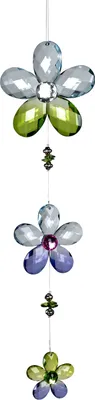 Produktbild von formano 2er Set Girlande Blumen 35 cm Fensterdeko Hänger Hängedekoration hängend
