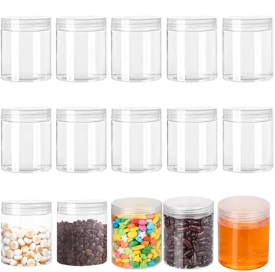Kunststoffdosen 15er-Set, 240 ml, transparent, luftdicht, PET, BPA-frei
