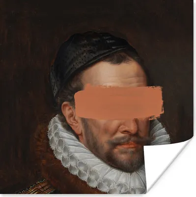 Produktbild von MuchoWow® Poster Wilhelm von Oranien - Kunst - Gemälde 30x30 cm - Wandposter - Printing