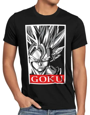 Produktbild von BaumwolleCloud Goku Warrior Herren T-Shirt anime shenlong dragon
