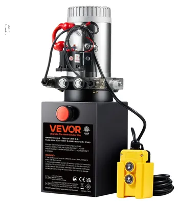 Immagine prodotto di Pompa idraulica VEVOR Centralina idraulica 12 V Centralina idraulica 1600 W, Pompa idraulica a doppio effetto Centralina idraulica, Pompa manuale da 2 Gal Centralina idraulica, per ascensori, carrelli elevatori ecc.