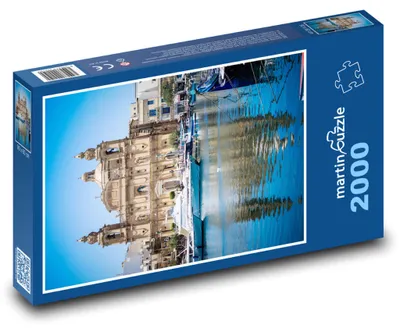 Zdjęcie produktu dla Puzzle 2000 Malta - widok na port - martinpuzzle