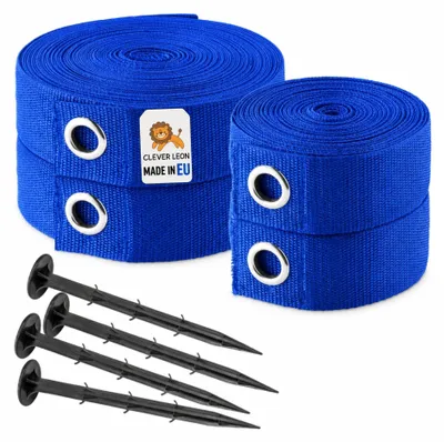 Produktbild von Clever Leon Badminton Feldlinien 6x12 m, Spielfeldmarkierung, UV wetterfest Feldlinien