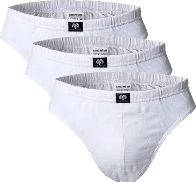 Image de Slips pour homme CECEBA, lot de 3 - Slips de sport, basiques, en coton, tailles M à 8XL, blanc uni 7XL