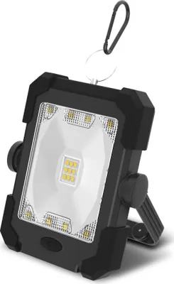 Produktbild von Solar Akku Outdoor Arbeitsleuchte Schwarz Campingleuchte mit Powerbank Funktion 10000mAh wasserfest