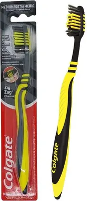 Produktbild von Colgate Zig Zag Charcoal Medium Zahnbürste