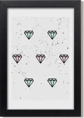 Produktbild von Bild 20x30 MDF-Rahmen, Wandkunst Diamanten