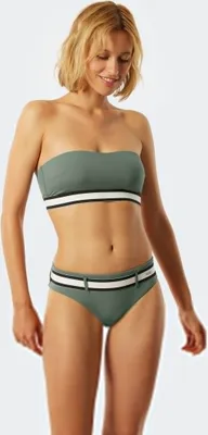 Produktbild von Schiesser Damen Bikini-Hose Aqua Californian Dream - khaki - Größe S