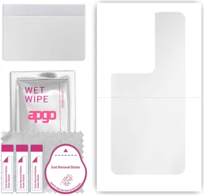 Produktbild von apgo Rückseite Schutzfolie, klar, kompatibel mit Oppo Reno8 Pro 5G, Hinten Hydrogel-Displayschutzfolie mit Positionierhilfe, kratzfest, einfache Montage