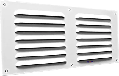 Produktbild von Lüftungsgitter LG 3015 W Lamellengitter Alu Weiß PVD 300 x 150 Zuluft Abluftgitter