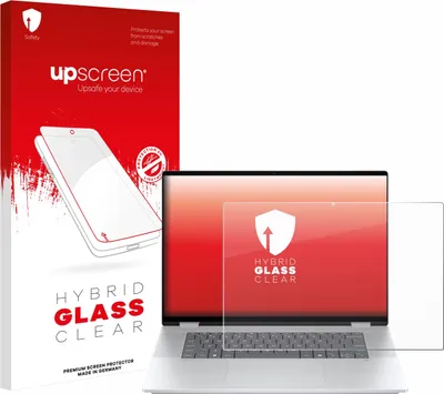 Produktbild von upscreen Schutzglas für HP OmniBook X Flip 16-aX Schutzfolie Panzer Folie Glas Display Schutz klar