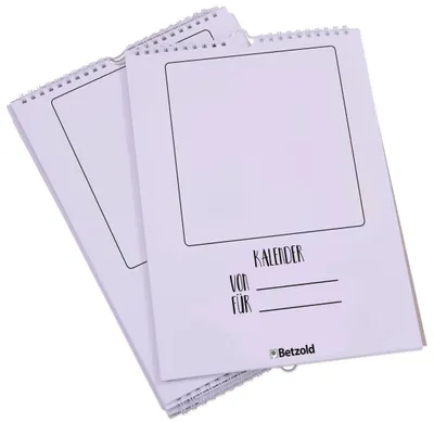 Produktbild von Betzold Bastel-Kalender Kinder, 5 Stück - Kreativ-Kalender immerwährend