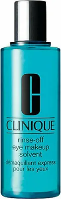Obrázek produktu pro Clinique Rinse-Off Eye Makeup Solvent, Smíšená pleť, Suchá pokožka, Normální pokožka, Mastná pleť, Citlivá pokožka, Mokrá pokožka, 125 ml, Water\Aqua\Eau, Peg-32, Butylene Glycol, Disodium Cocoamphodiacetate, Peg-6, Trisodium Edta,..., 1 kusů