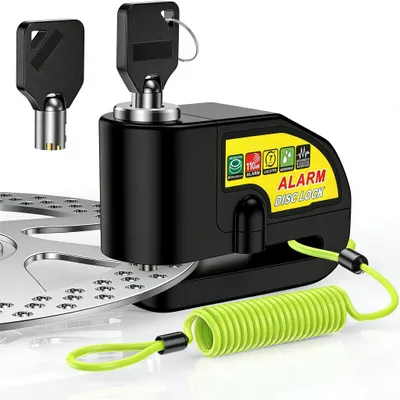 Produktbild von Rahmenschloss Bremsscheibenschloss mit 110dB,Diebstahlsicherung,Fahrradschlösser
