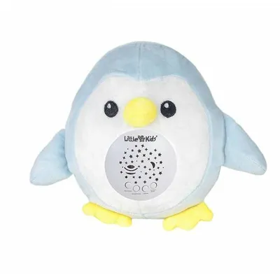 Image de Peluche musicale Projecteur Bleu Pingouin