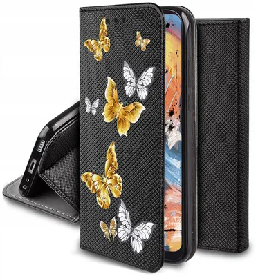 Zdjęcie produktu dla Etui Motorola Moto G54 5G|Power Edition Magnet Wzory Case Portfel +Szkło 9H