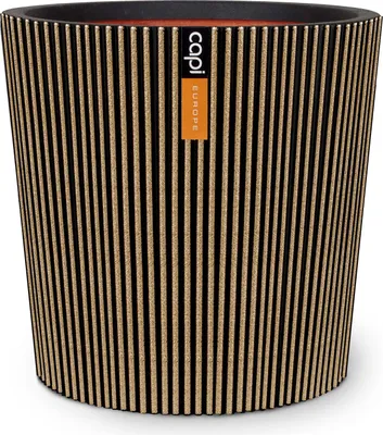 Produktbild von Capi Europe - Gefäß konisch Groove NL - Gold - 45x41 - KGVGB613