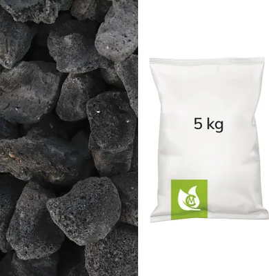 Produktbild von Lava schwarz Gabionensteine 30/90mm 5kg Paket