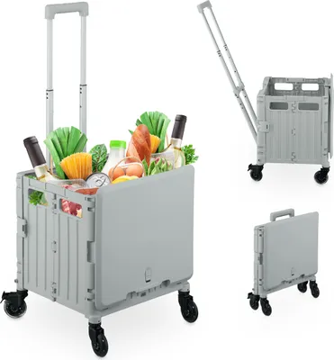Produktbild von relaxdays Einkaufstrolley mit Deckel