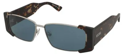 Produktbild von Moschino MOS206/S HAVANA SILVER/BLUE 57/14/145 Damenbrillen Sonnenbrillen