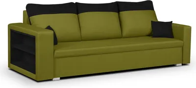 Produktbild von 3-Sitzer-Sofa mit Schlaffunktion PABLO1 - Grün/Schwarz