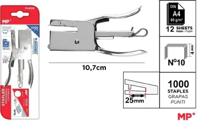 Produktbild von Scherenhefter 10,7x5,5cm + Heftklammern