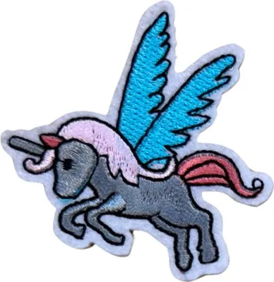Produktbild von Einhorn-Flügel-Emblem-Aufnäher zum Aufbügeln