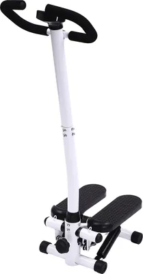 Obrázok produktu pre Fitness stepper, výškovo nastaviteľný, na cvičenie celého tela, čierny