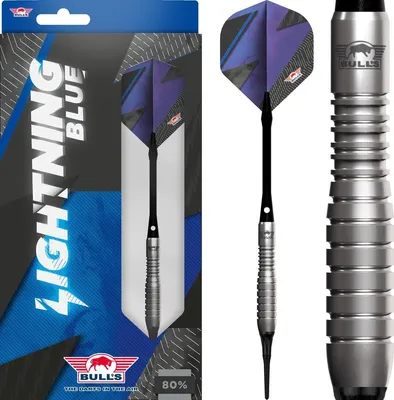Produktbild von Bull's Softtip Lightning 80% Softdarts 20g blue