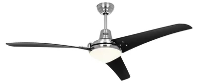 Obrázok produktu pre CasaFan Mirage BN-SW, Domáci lopatkový ventilátor, Čierna, Chróm, Strop, Plast, 58,3 dB, 32 m³
